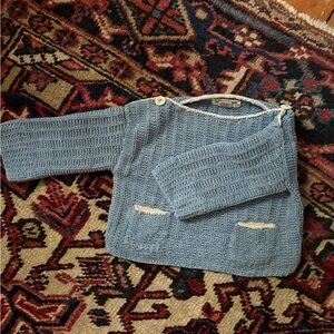 Misha and Puff Cotton Boatneck Sweater 12-18 months